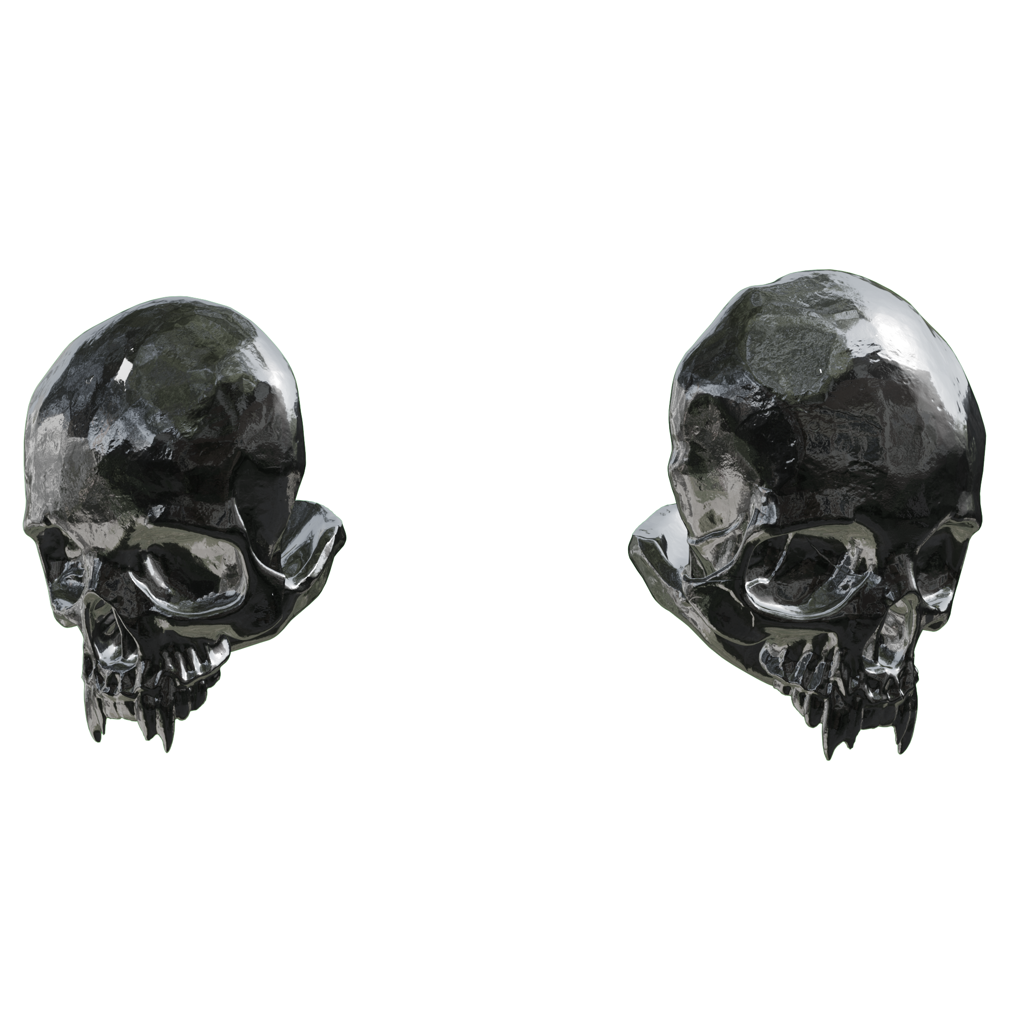 vampyre skull stud