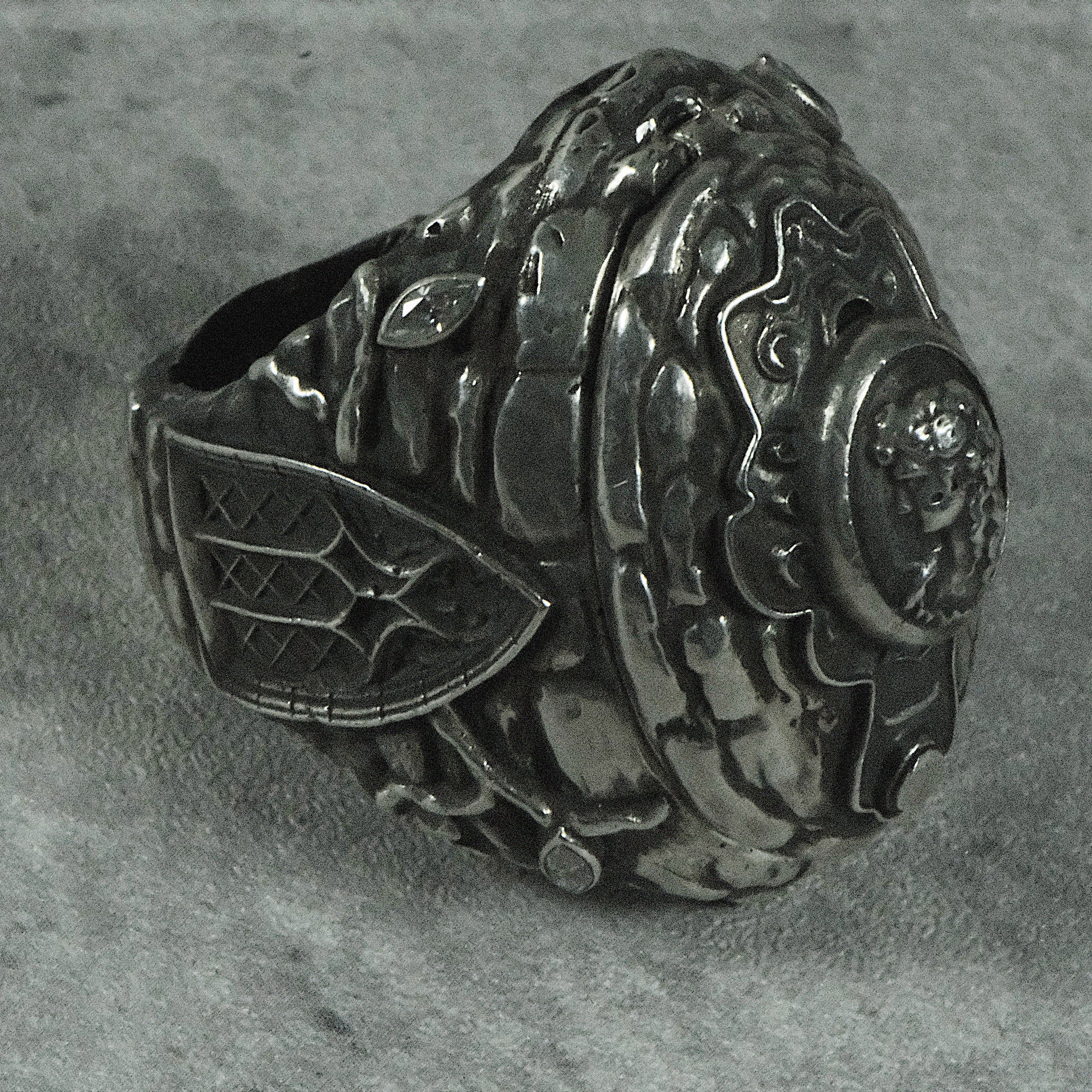 Black Temple Dome Ring