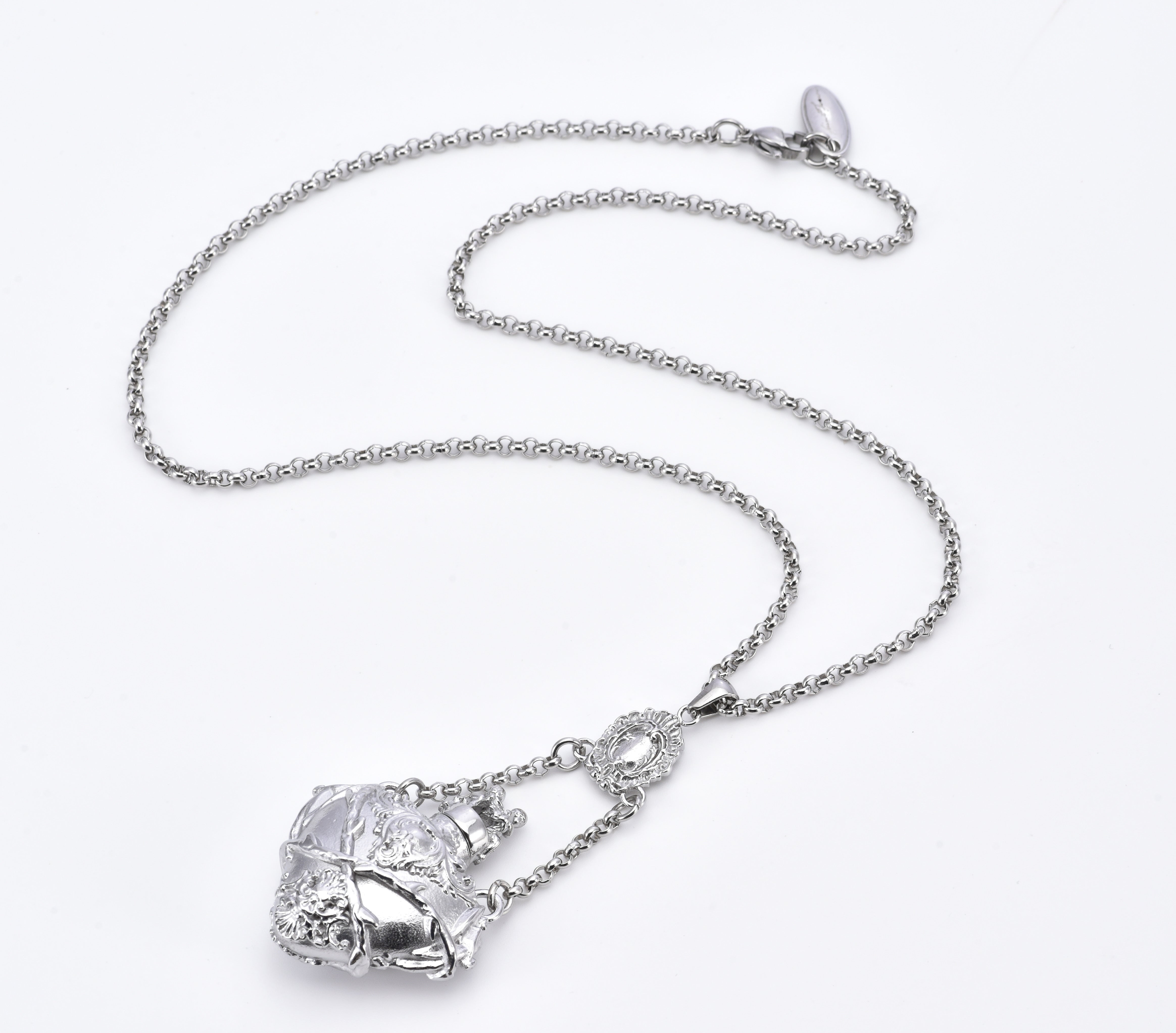 Steel Black Heart Vial