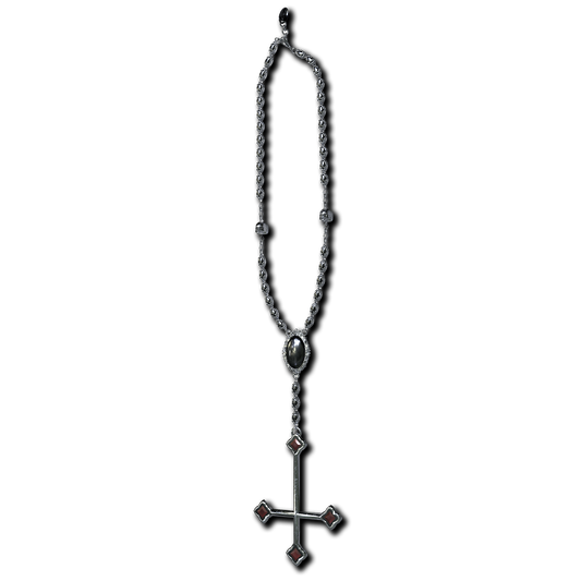 Alucard’s Rosary -A necklace with a cross and red stones.