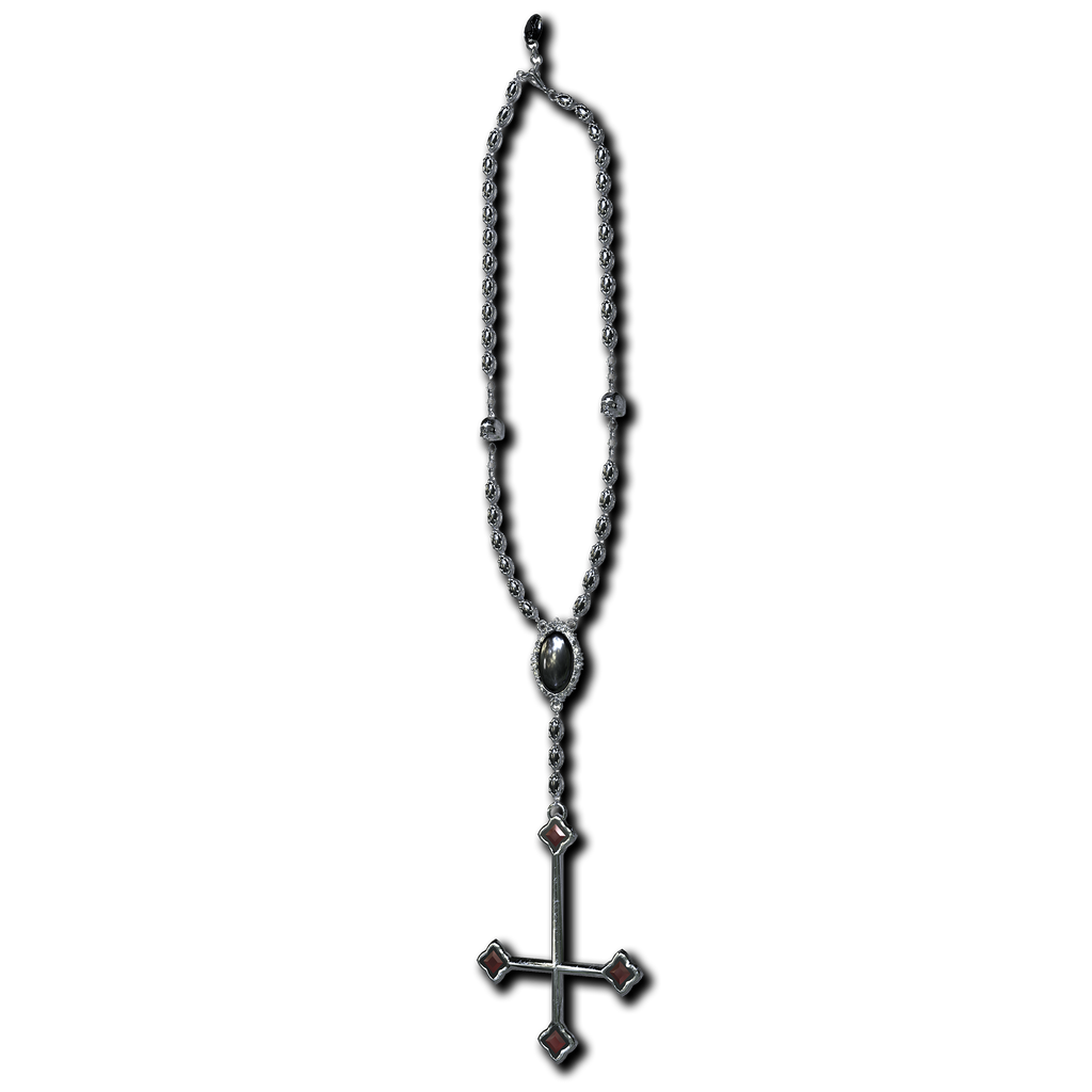 Alucard’s Rosary -A necklace with a cross and red stones.