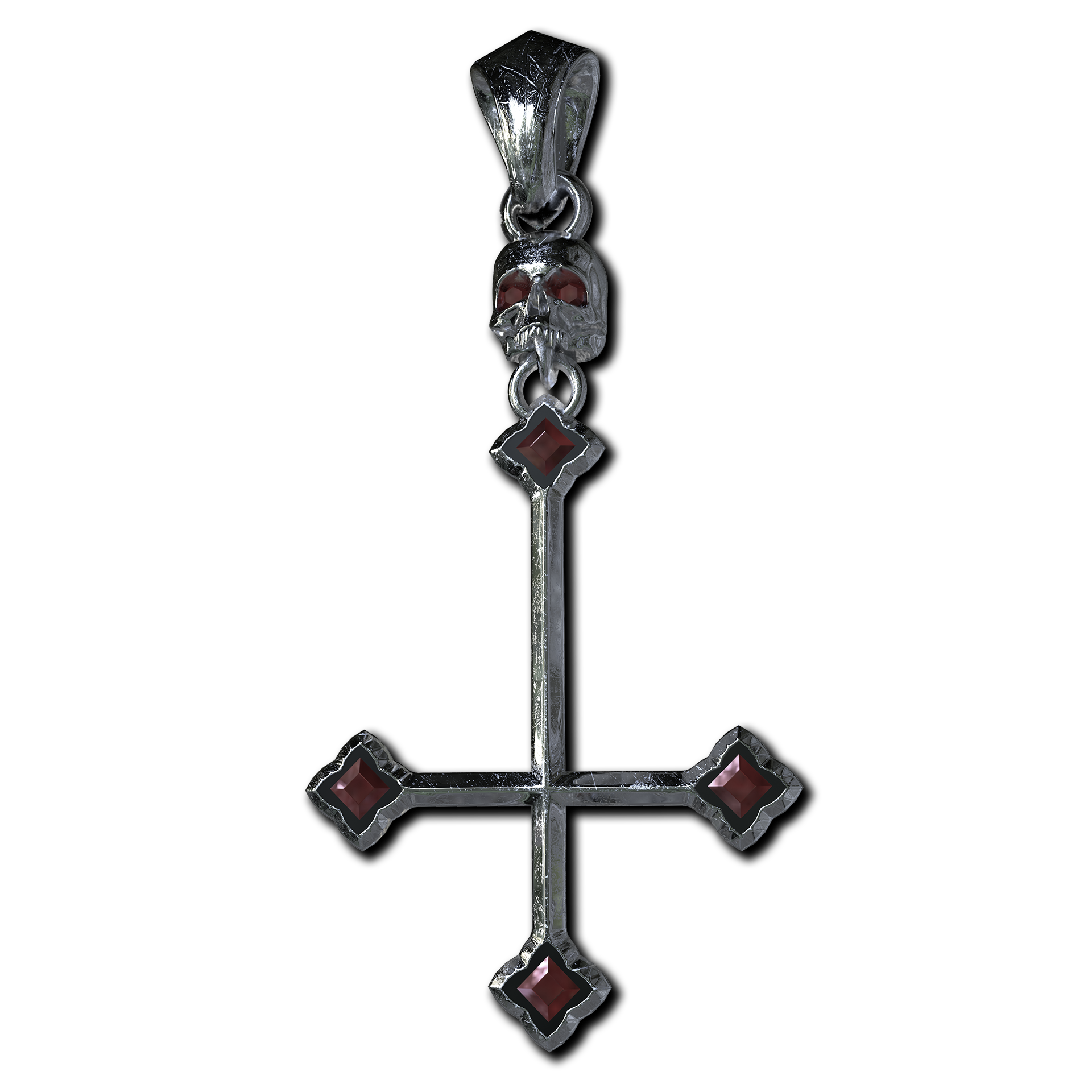 Silver Cross Of Torment Pendant