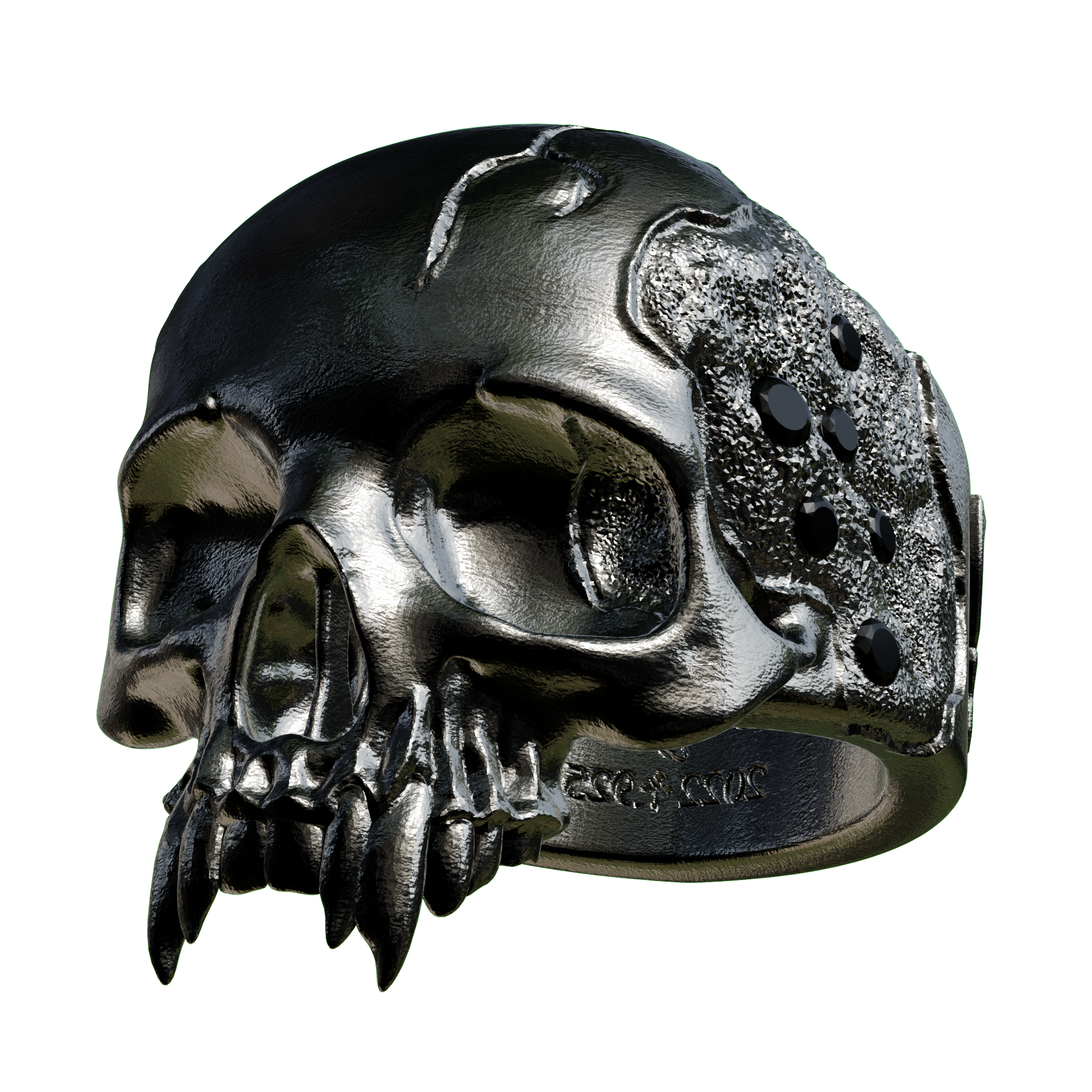 Silver Decayed Skull of Drakon