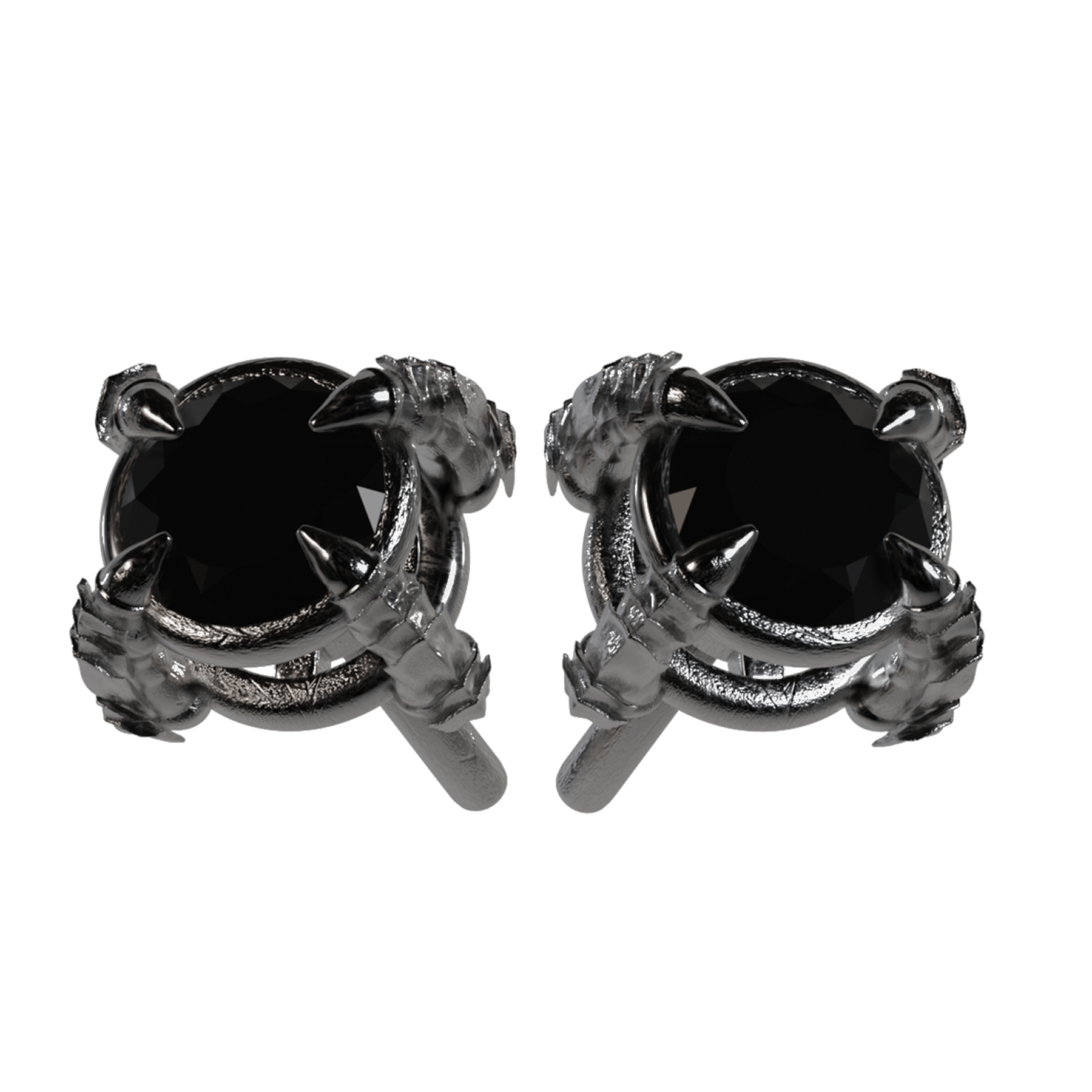 Silver Dragonclaw Studs