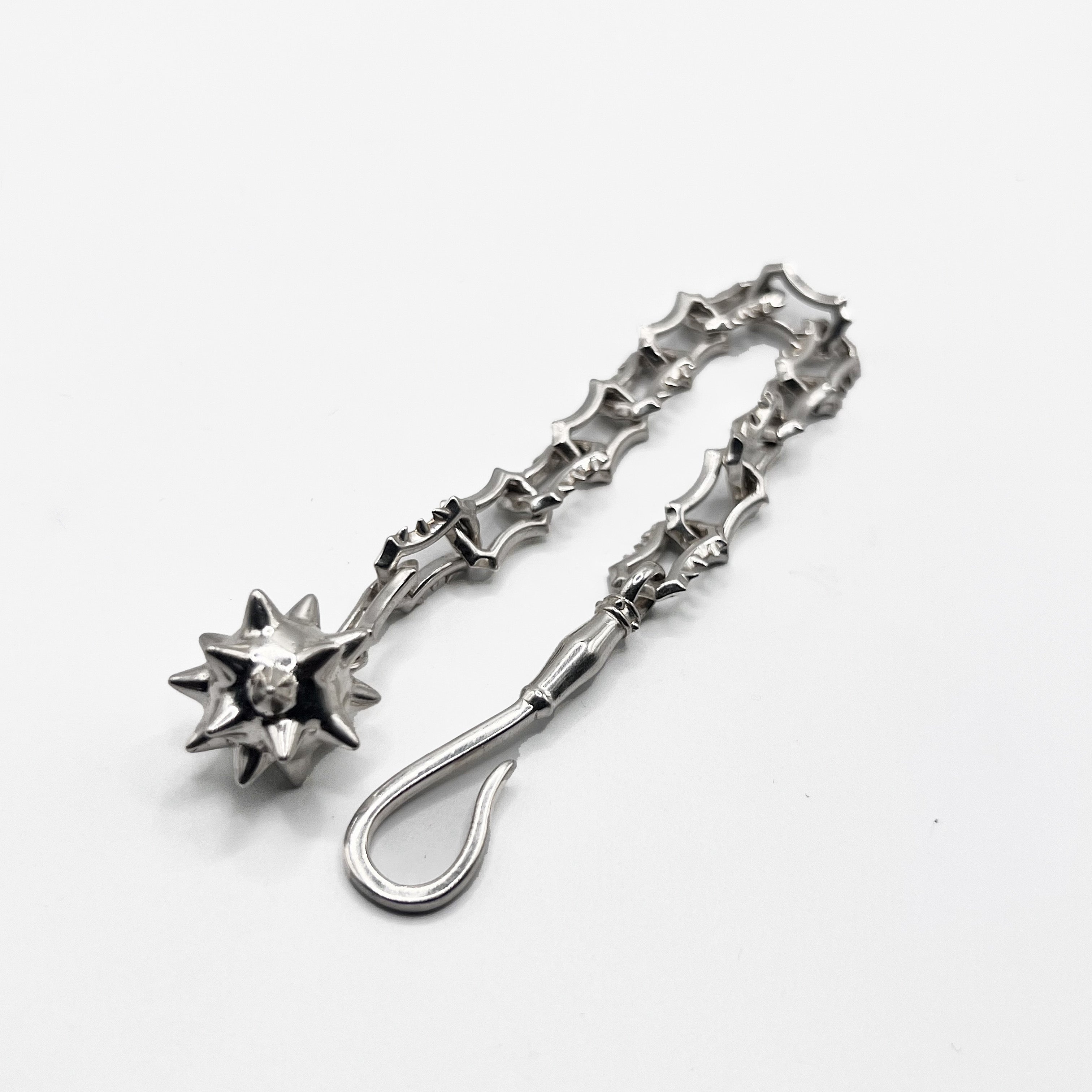 Silver Flail Chain Bracelet