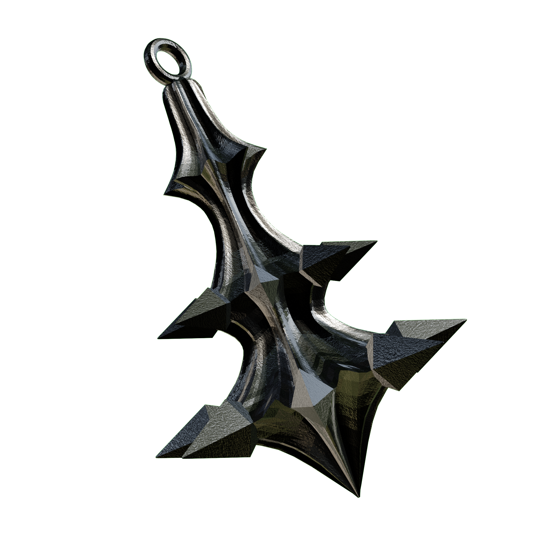 Silver Nazgul Flail Pendant